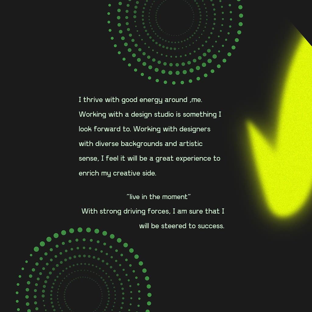 A creative asking about living in the moment and attracting good energy