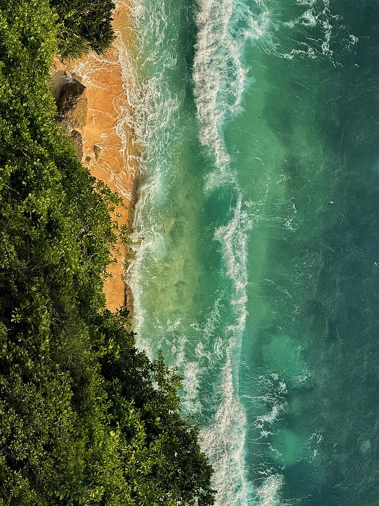 A photo of the edge of a cliff near the Uluwatu Temple in Bali