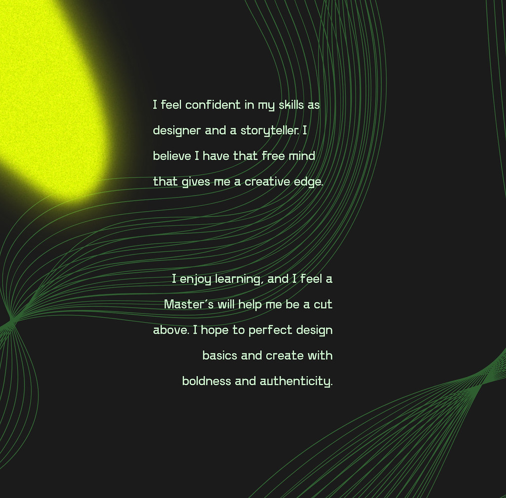 A creative talking about academic excellence